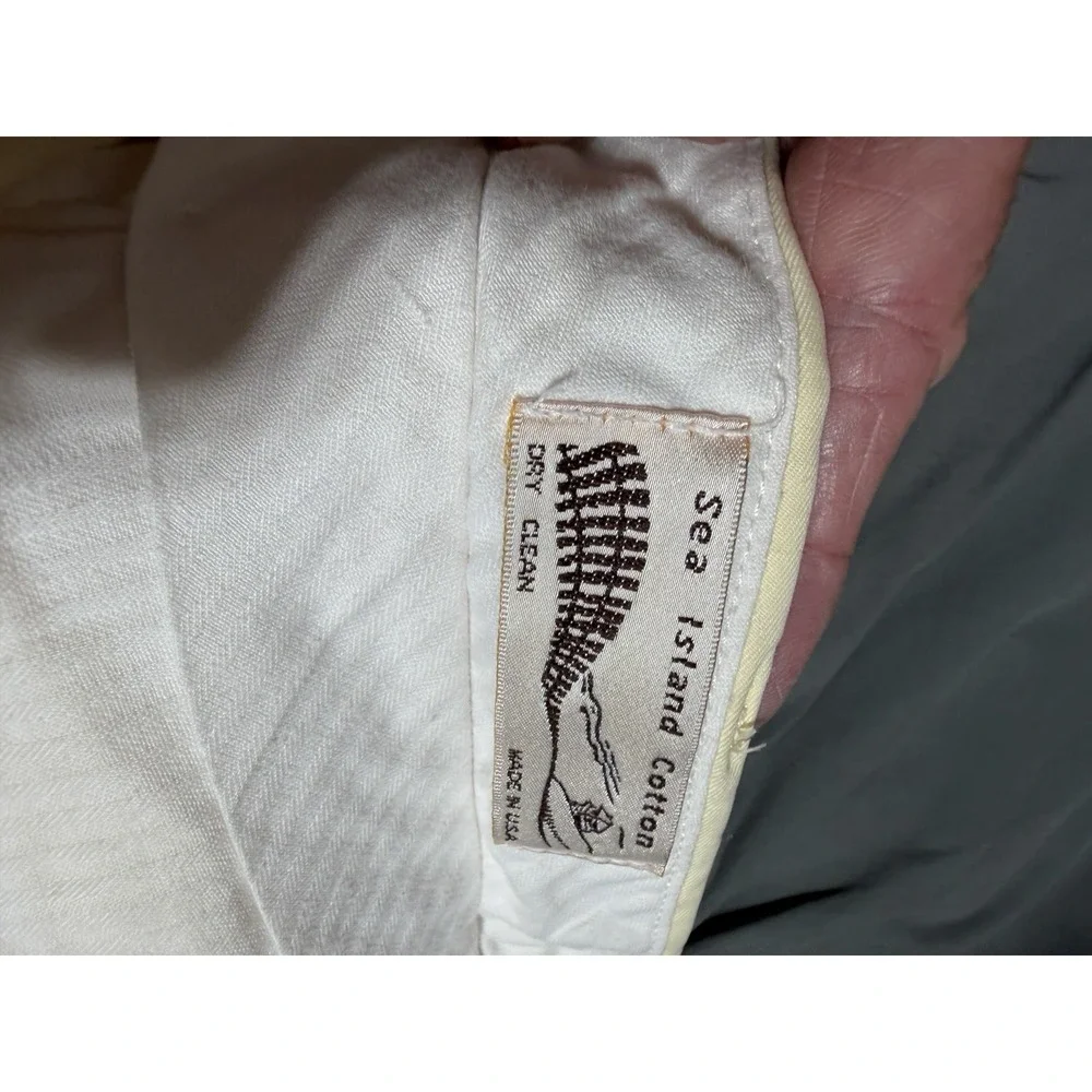 Maus & Hoffman Pants Mens 42x29‎ Cream Sea Island Cotton USA Made